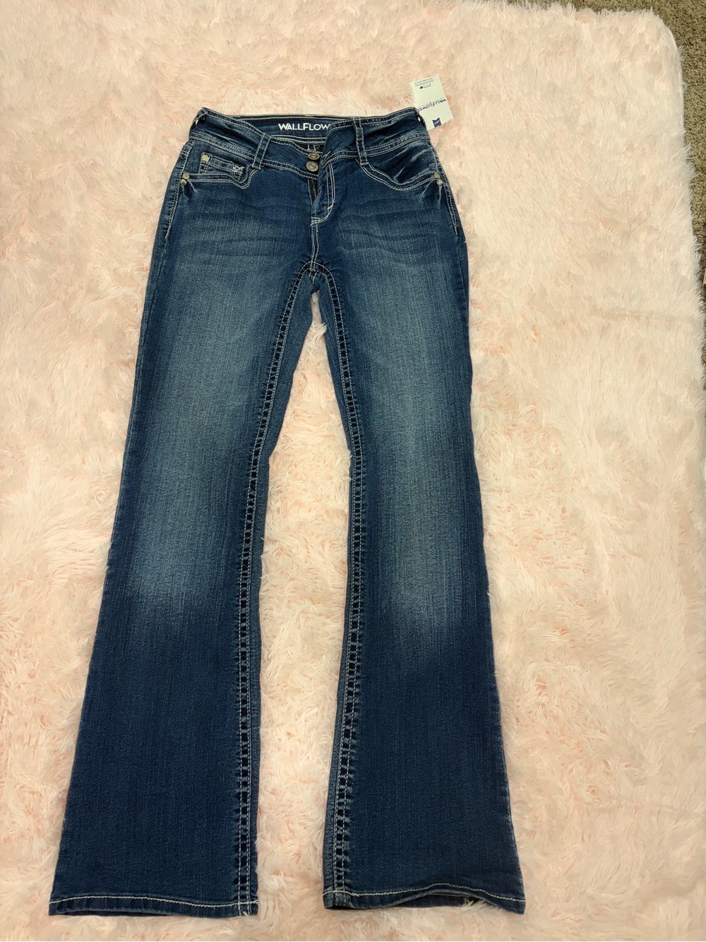 Wallflower Women's Indigo Flare Jeans